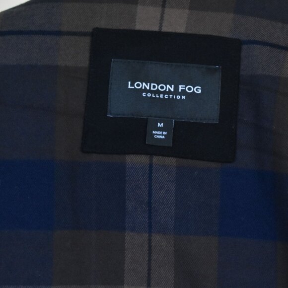 London Fog Men's Amity Single Breasted Wool Jacket with Scarf size Medium NEW - Picture 8 of 16